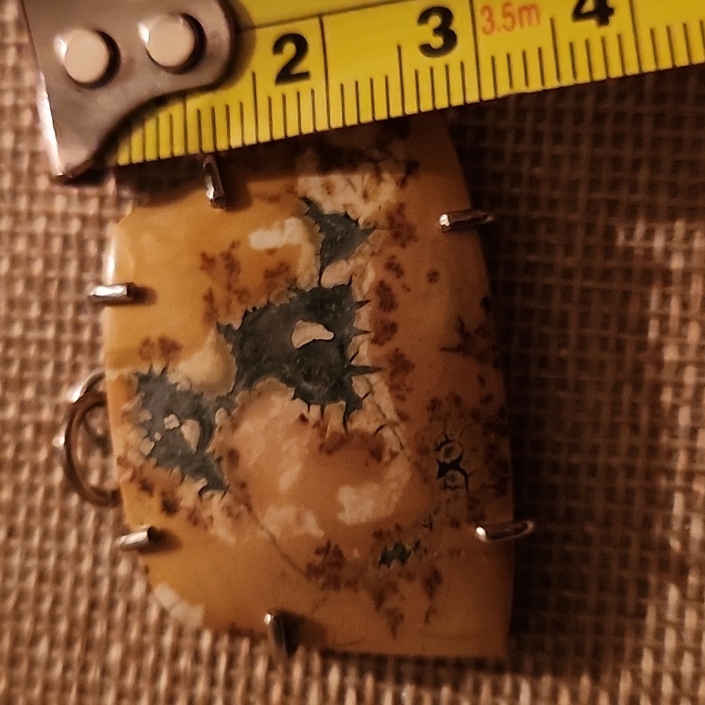 Unique Stone Pendant with Earthy Tones - Picture 7 of 7